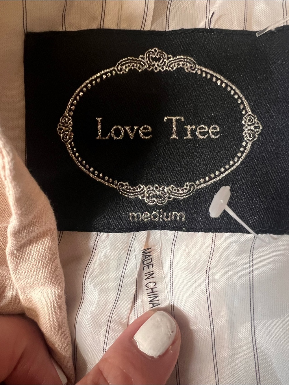 Love Tree Light Cream Single-Button Blazer - Picture 3 of 8